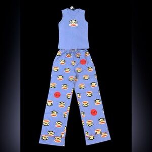 Paul Frank Purple Monkey Print tank & Pajama Pant set
